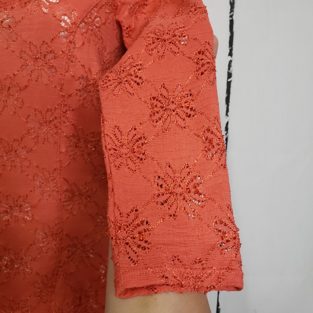*SOLD* Free People Daisy Pointelle Peplum Top S - Picture 9 of 10